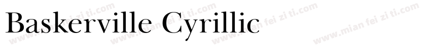Baskerville Cyrillic字体转换
